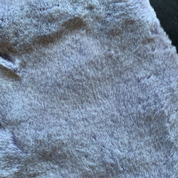 Z Gallerie Lavender Faux Fur Throw Pillow Cover - 24 x 24 in - Picture 3 of 6